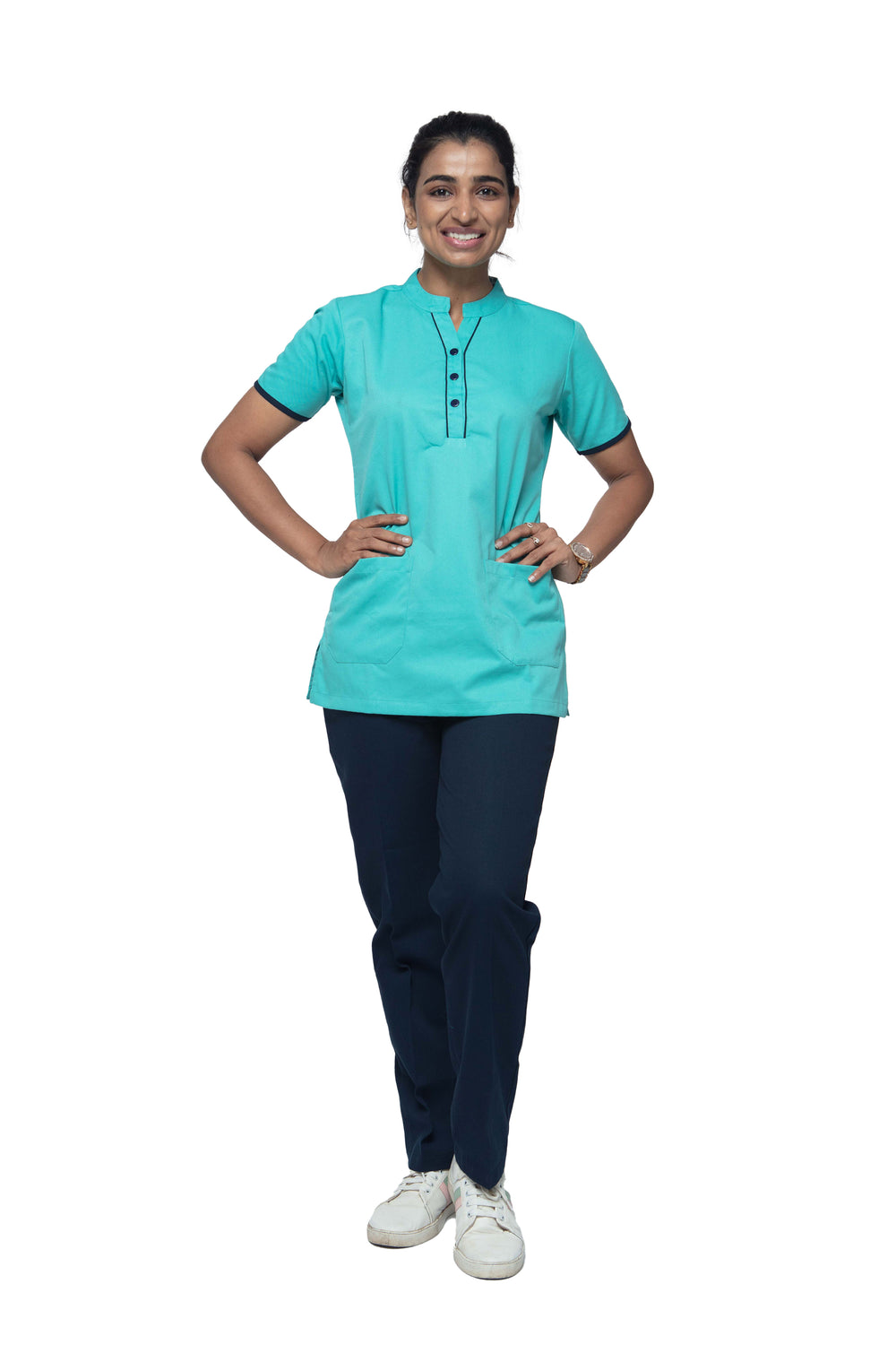 Female Nurse Uniform NT07 - Light Teal