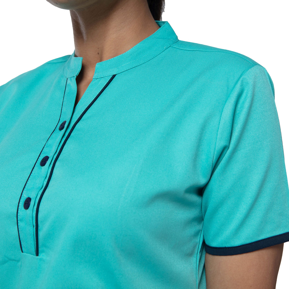 
                      
                        Female Nurse Uniform NT07 - Light Teal
                      
                    