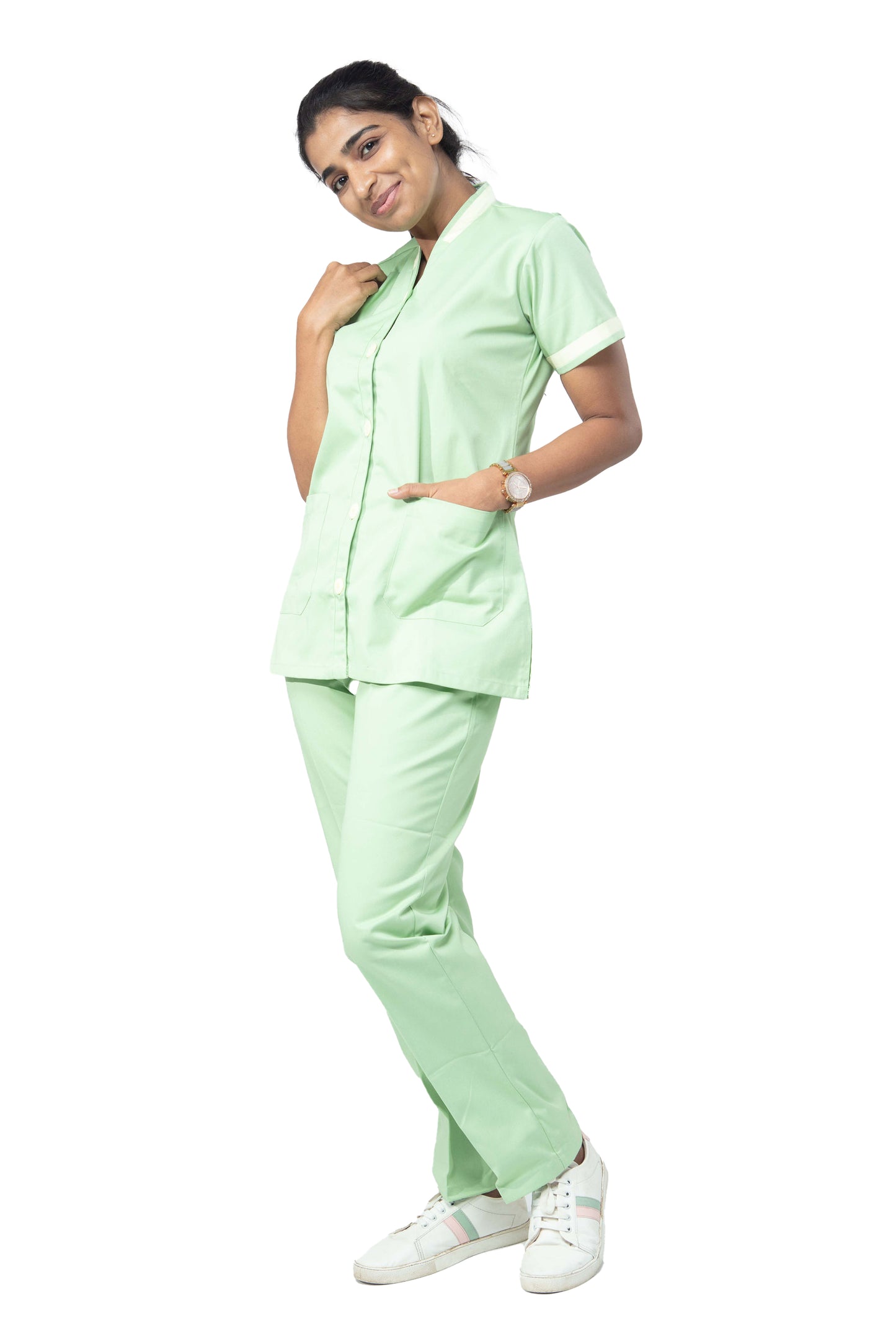 Female Nurse Uniform NT10 - Mint Green Uniform Craft Female Nurse Uniform NT10 - Mint Green Uniform Craft