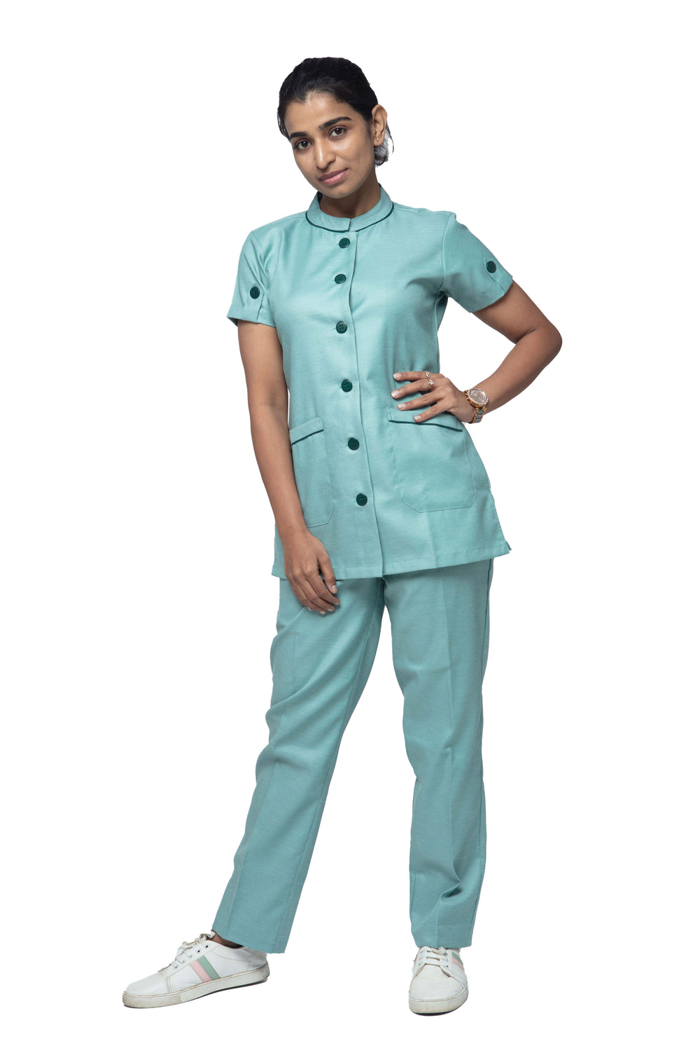 Female Nurse Uniform NT11 - Forest Green Uniform Craft Female Nurse Uniform NT11 - Forest Green Uniform Craft
