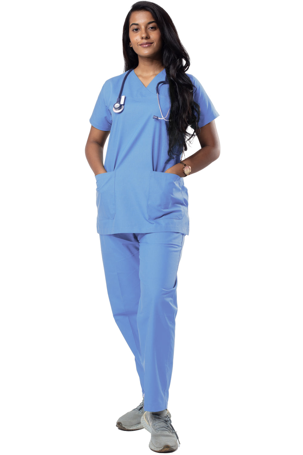 Female Scrub Suit - DSVX - Ocean Blue