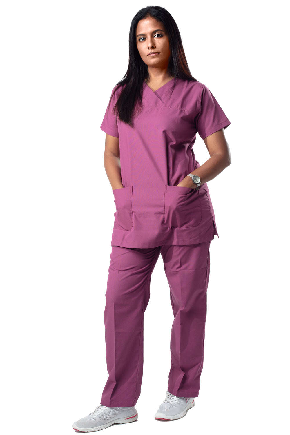 Female Scrub Suit - DSVX - Plum