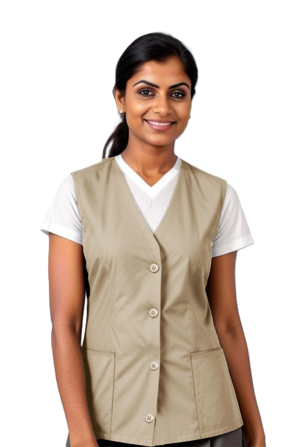 Women's Support Staff Vest  - SSV - Beige