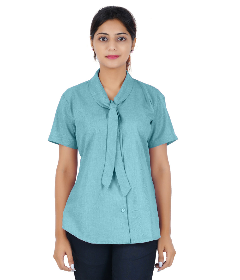 Female Front Office Shirt - Teal