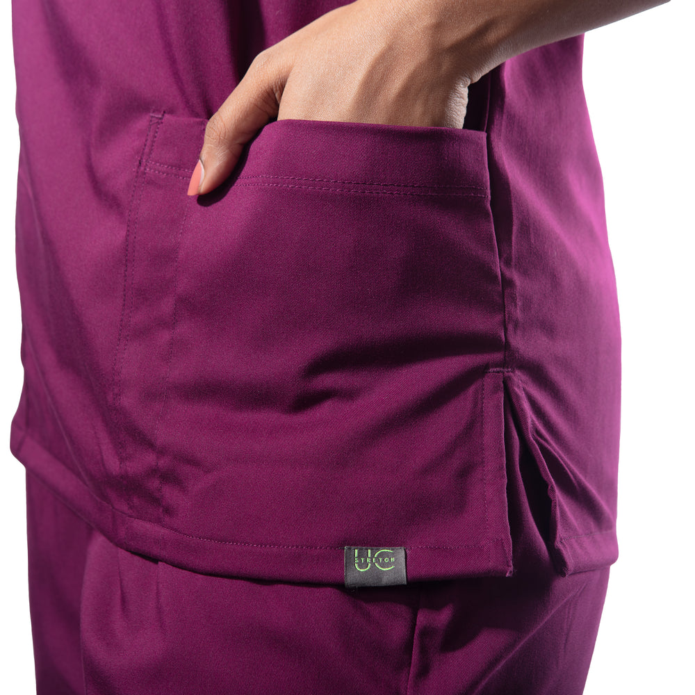 
                      
                        UC Stretch - Female Scrub Top - Wine
                      
                    