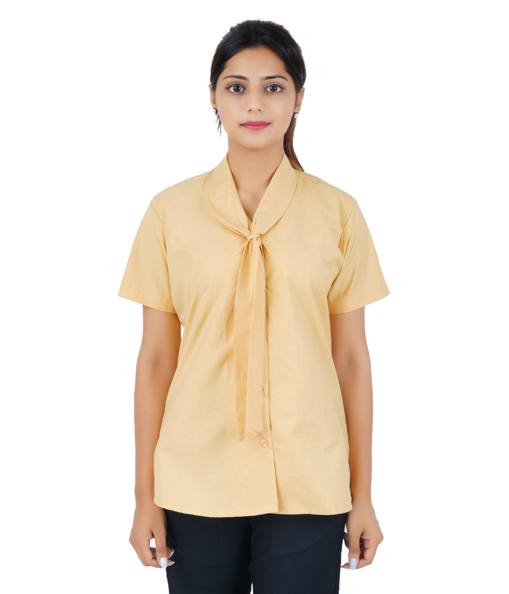 Female Front Office Shirt - Mustard