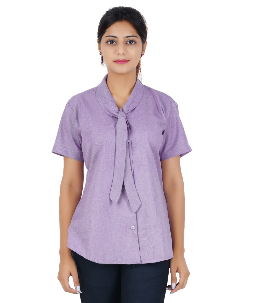 Female Front Office Shirt - Purple