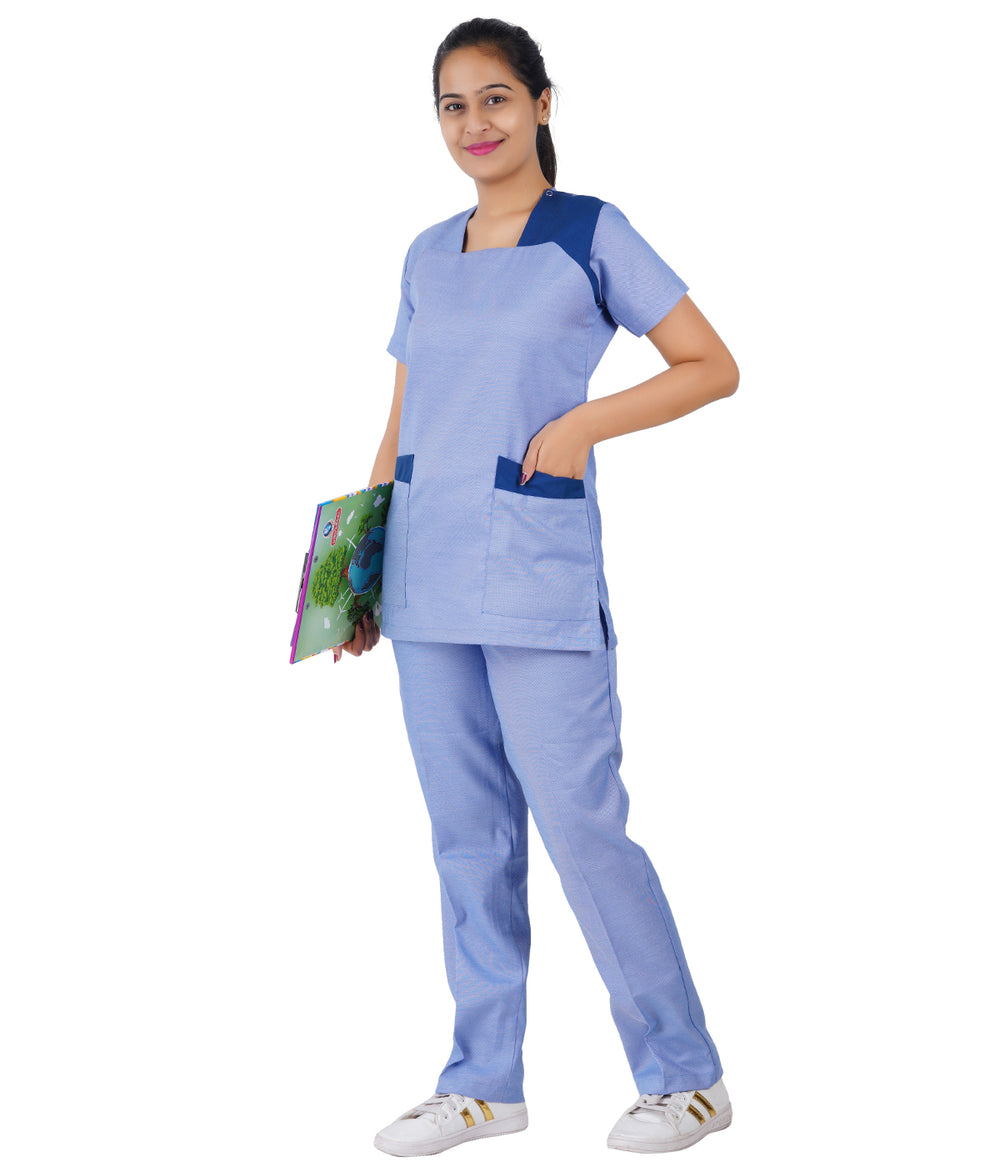 Female Nurse Uniform NT08 - Indigo